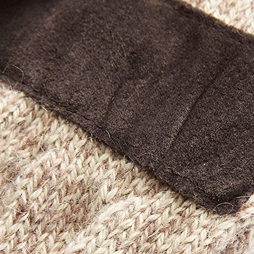 HOT SHOT Men’s The Sentry Wool Fingerless Pop-Top Mittens – Oatmeal, Insulated for Cold Outdoor Weather - Image 2