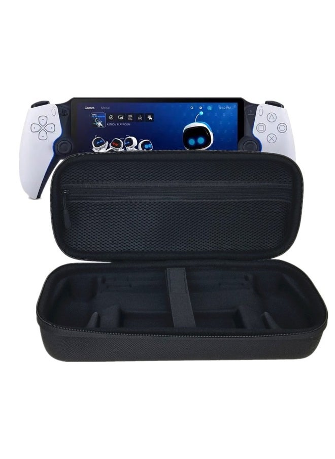 Generic PS5 Streaming Machine Storage Box Suitable For Sony PlayStation Portal Palm Machine Storage Bag EVA Hard Bag-Product Color:Oxford Cloth Black-Model:Elastic Fixed  - Image 4