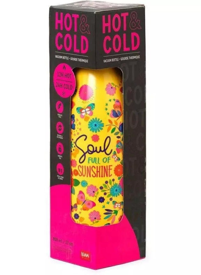 Legami Hot & Cold Vacuum Bottle 800 ML Butterfly - Image 4