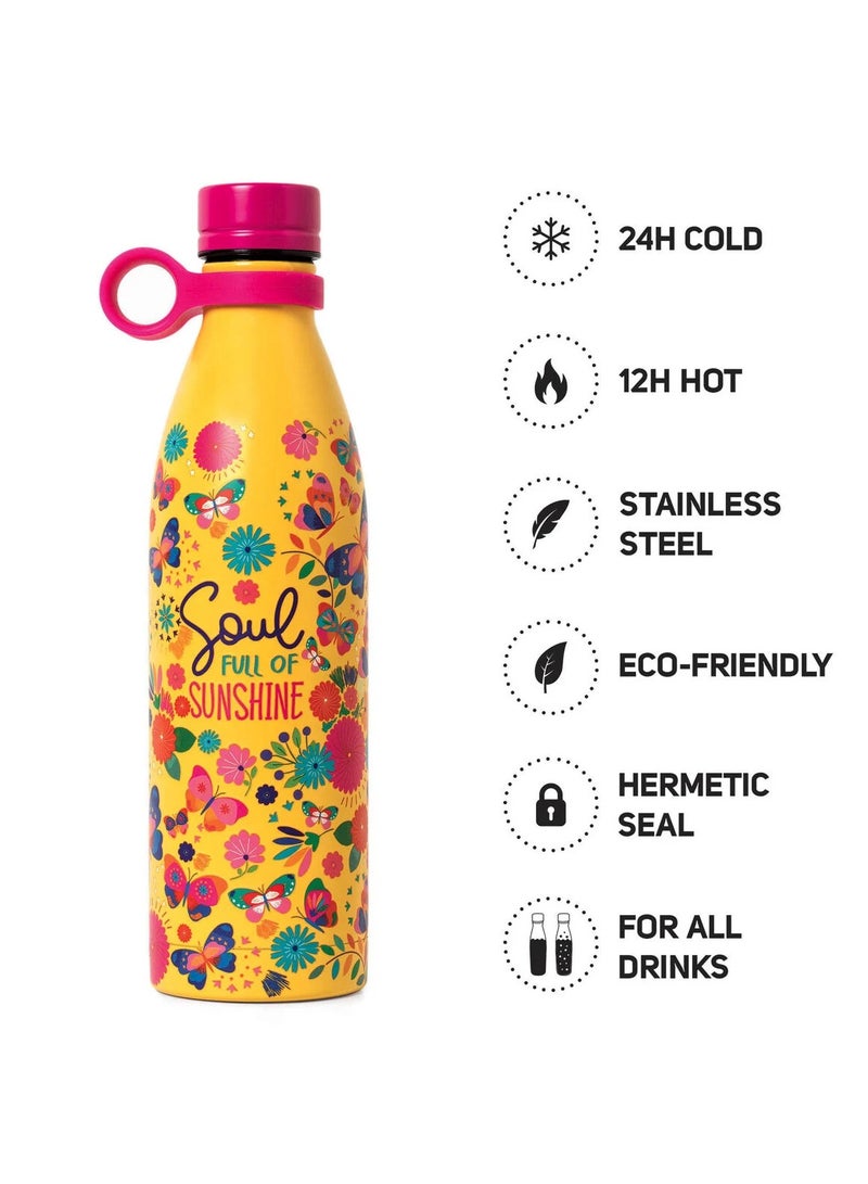 Legami Hot & Cold Vacuum Bottle 800 ML Butterfly - Image 5