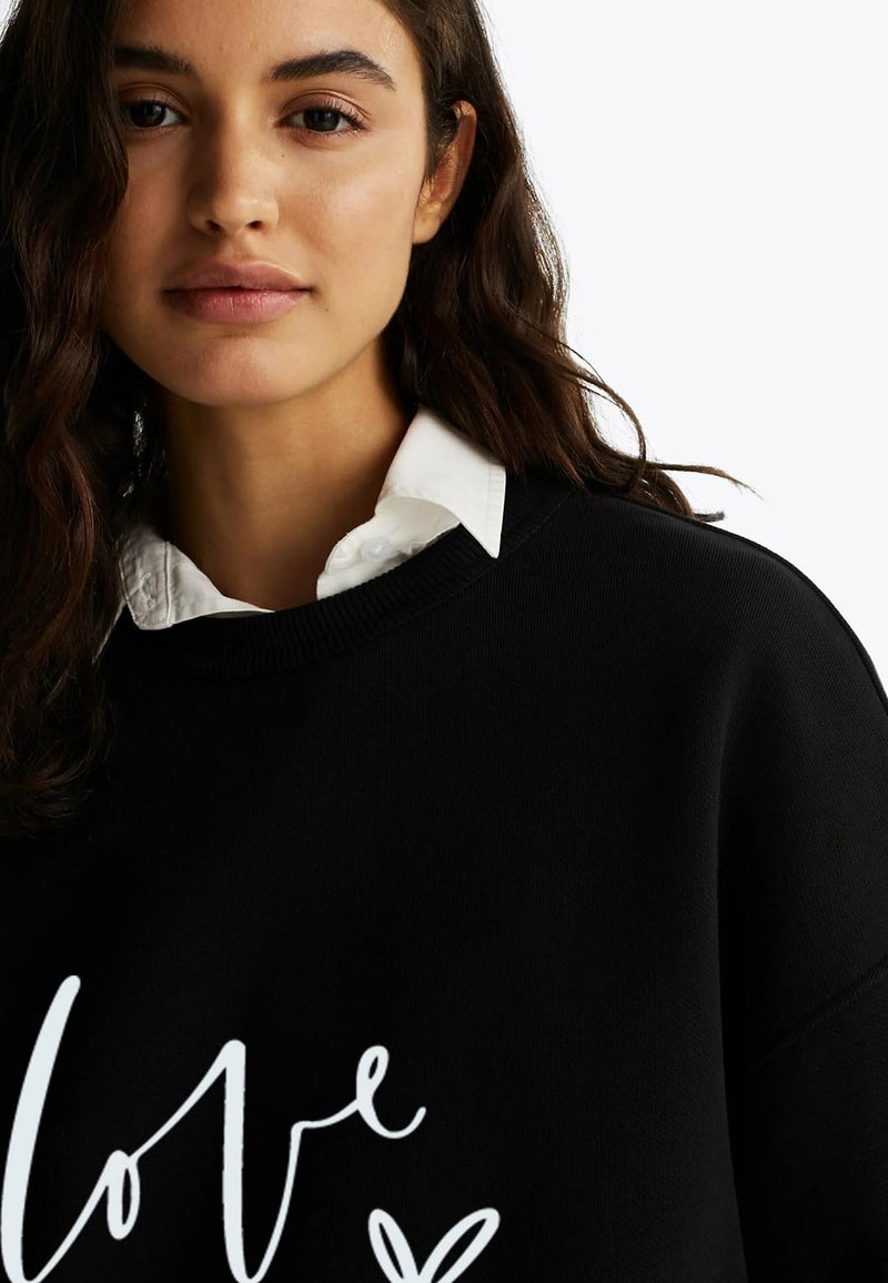 KOTTY Women Full Sleeve Round Neck Pinted Sweatshirt - Image 3