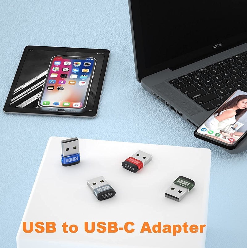 rts (2 Pack) Type C USB C Female to USB A Male Adapter, Type C Charger Connector for Apple Watch iWatch Series 8 7 SE,iPhone 11 12 13 Pro 14 Plus Max Mini,Airpods,iPad 9 Air 5,Galaxy Note 10 20 S20 S21 S22 Red - Image 5