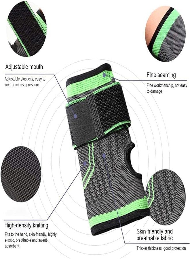 NIL JO Nylon 1 Pcs Yoga Wrist Support Crossfit Powerlifting Palm Pad Protector Adjustable Strap Compression Wrist BraceSupport GlovesArthritis PainRelief Carpal Tunnel Hand Wrist Safety For Men Women - Image 4