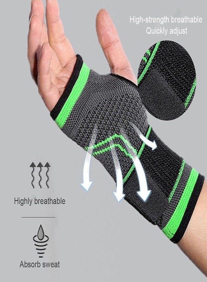 NIL JO Nylon 1 Pcs Yoga Wrist Support Crossfit Powerlifting Palm Pad Protector Adjustable Strap Compression Wrist BraceSupport GlovesArthritis PainRelief Carpal Tunnel Hand Wrist Safety For Men Women - Image 3
