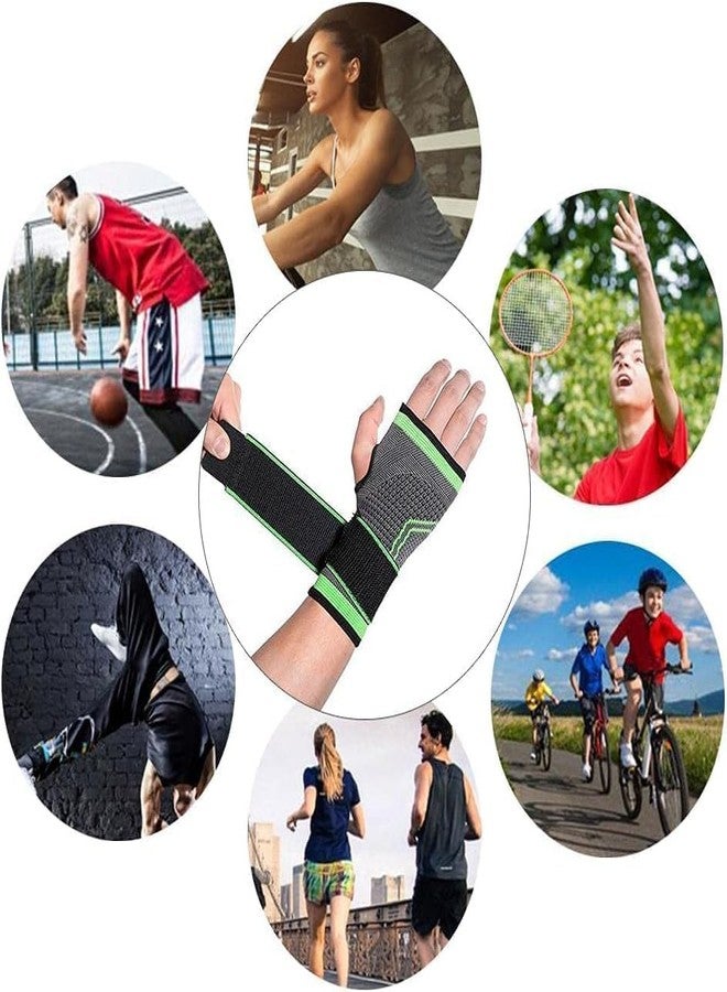 NIL JO Nylon 1 Pcs Yoga Wrist Support Crossfit Powerlifting Palm Pad Protector Adjustable Strap Compression Wrist BraceSupport GlovesArthritis PainRelief Carpal Tunnel Hand Wrist Safety For Men Women - Image 5