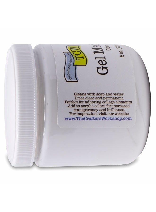 The Crafter'S WorkshopThe Crafters Workshop Gel Medium Additive For Paint Adhesive For Canvas Paper Or Wood Transparent Finish For Acrylics Matte Gel Medium 8 Oz Matte - Image 2