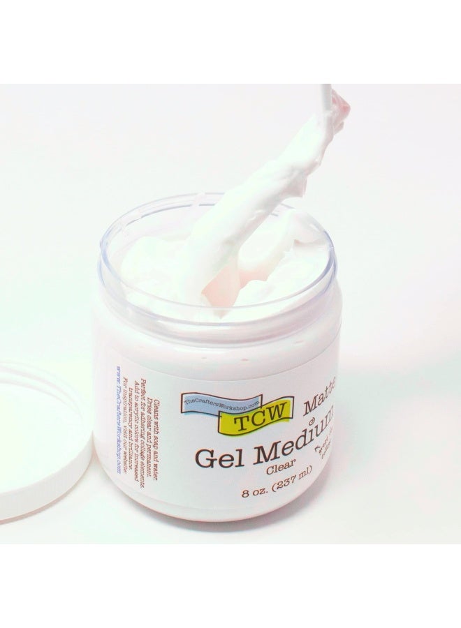 The Crafter'S WorkshopThe Crafters Workshop Gel Medium Additive For Paint Adhesive For Canvas Paper Or Wood Transparent Finish For Acrylics Matte Gel Medium 8 Oz Matte - Image 3