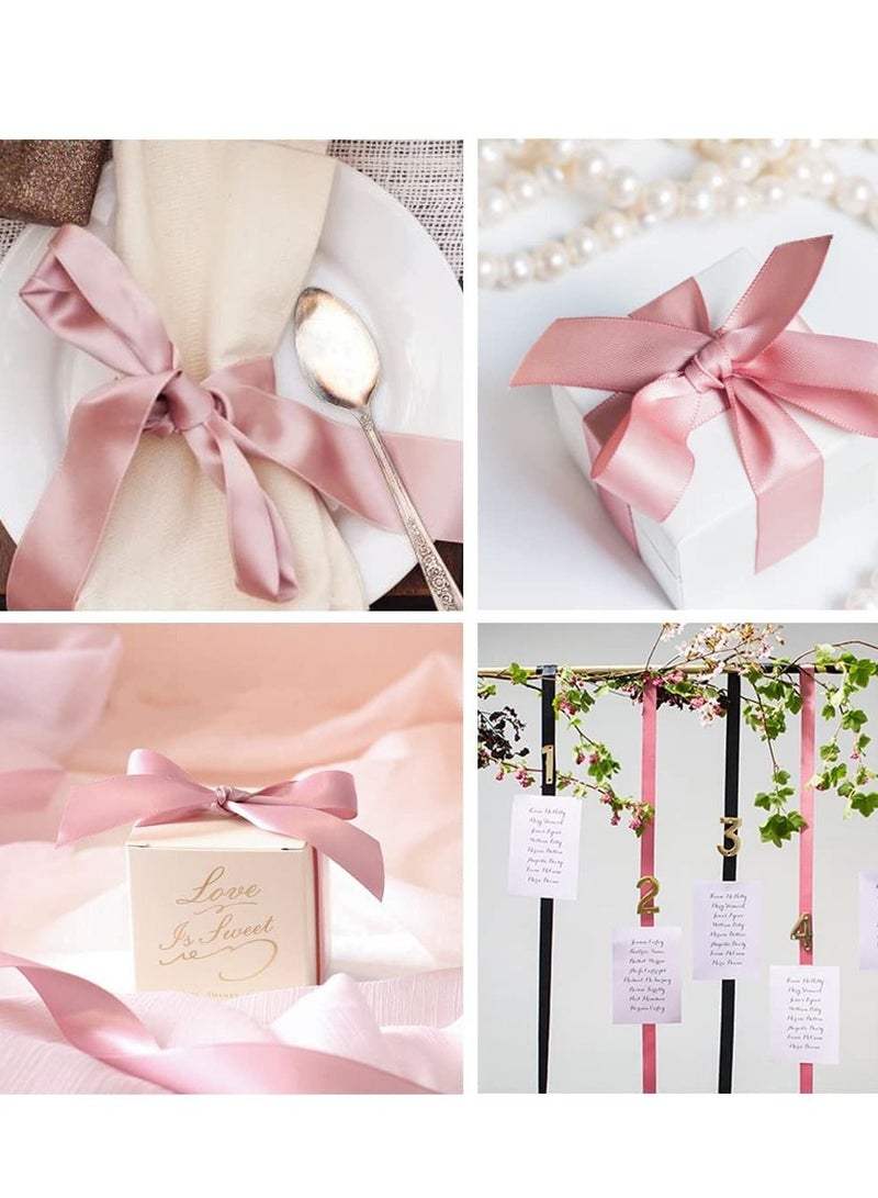 SYOSI شريط وردي، شريط قماشي مقاس 1-1/2 بوصة × 25 ياردة، قلوب بناتي وردية لصناديق الهدايا، والحرف اليدوية، وصناعة أقواس الشعر، وأكاليل الزهور، وديكورات حفلات الزفاف ومشاريع الخياطة الأخرى - Image 4