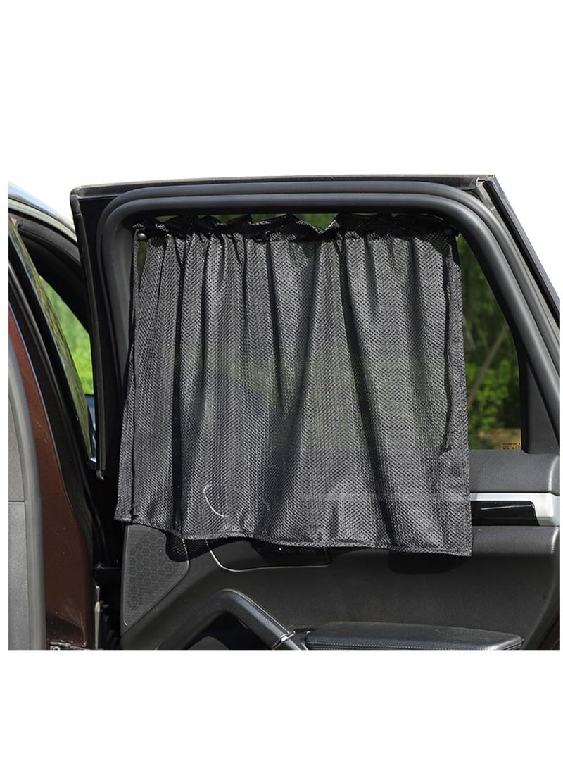 KASTWAVE 4Pcs Car Window Shades, Car Window Sun Shades for Side Window, Car Window Blackout Shades, Car Priavcy Curtains, Car Camping and Napping Curtains, for Car Camping, Napping, Cloth Changing - Image 2