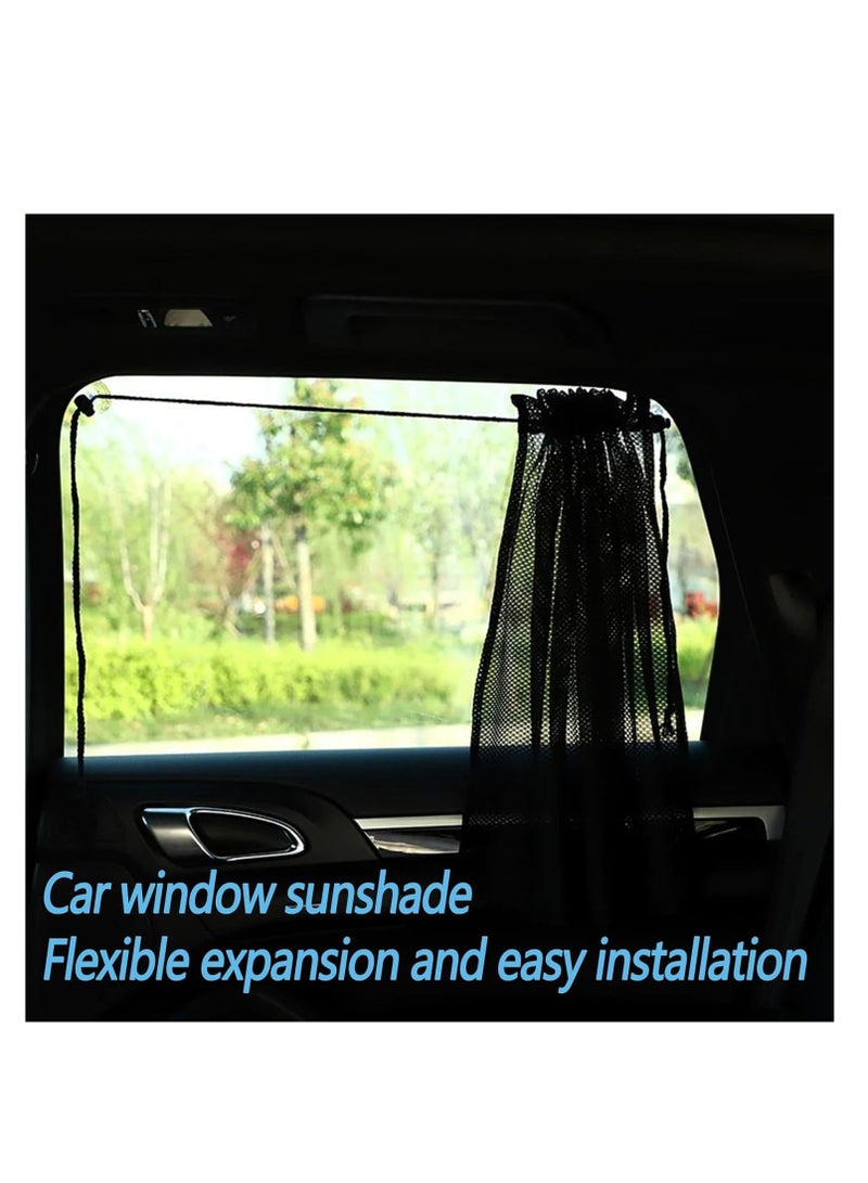 KASTWAVE 4Pcs Car Window Shades, Car Window Sun Shades for Side Window, Car Window Blackout Shades, Car Priavcy Curtains, Car Camping and Napping Curtains, for Car Camping, Napping, Cloth Changing - Image 3