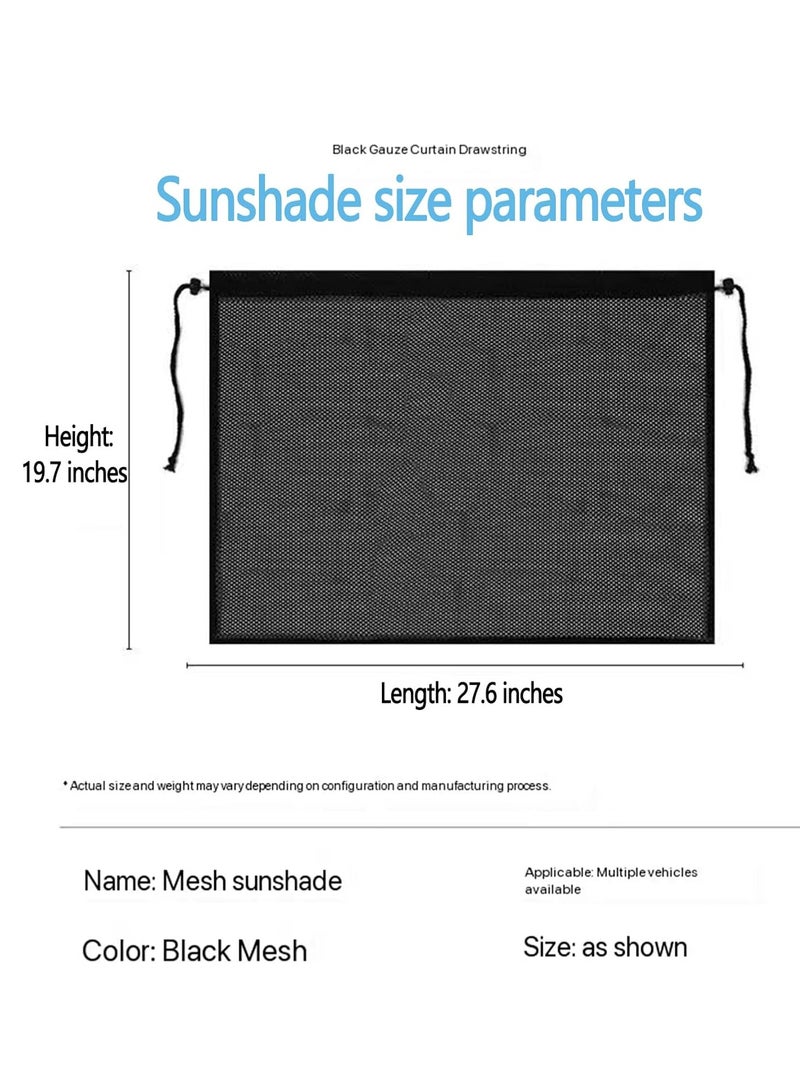 KASTWAVE 4Pcs Car Window Shades, Car Window Sun Shades for Side Window, Car Window Blackout Shades, Car Priavcy Curtains, Car Camping and Napping Curtains, for Car Camping, Napping, Cloth Changing - Image 5