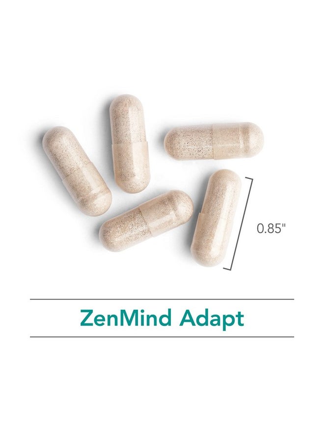 نوتريكولوجي - مكمل غذائي Nutricology Zen Adapt - مزيج دعم الإجهاد، Sensoril Ashwagandha، GABA، L-Theanine، مضاد للحساسية، كبسولات نباتية - 60 كبسولة - Image 1