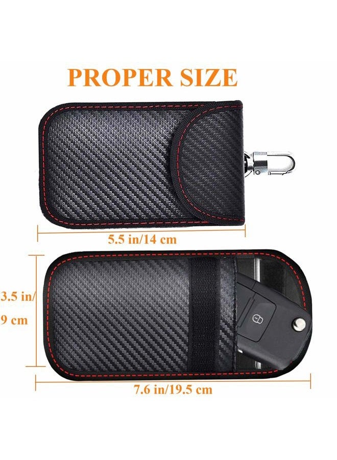 GOODEN ATIM Upgraded Faraday Bag for Key Fob (2 Pack),Premium Faraday Key Fob Protector– Car RFID Signal Blocking, Car Security Protection Pouch, Anti-Theft Pouch, Anti-Hacking Case Blocker-Black. - Image 5