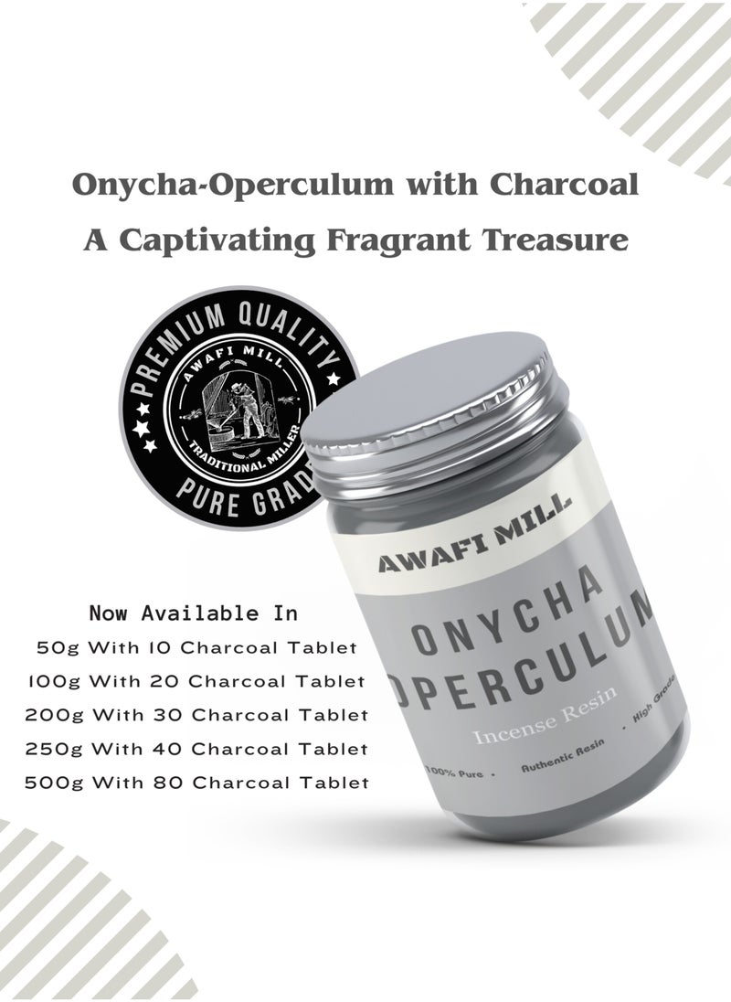 Onycha Operculum Thin | Traditional and Biblical Incense with Charcoal Tablet