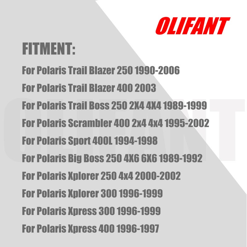 OLIFANT صندوق إشعال CDI لدراجات بولاريس تريل بليزر 250 (1990-2006)/تريل بوس 250 (1989-1999)/سكرامبلر 400 (1995-2002)/سبورت 400L (1994-1998)/بيج بوس 250 (1989-1992)/تريل بليزر 400/إكسبلورر 250 300/إكسبريس 300 400 - Image 2