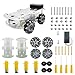 DWWTKL DIY Mecanum Wheel Car Kit with Metal Chassis and TT Motor Smart Robot 4WD Omnidirectional Car Programming Kit with Speed Encoder for ArduinoMicrobitRaspberry Pi for Adult Age 15Unassembled - Image 3