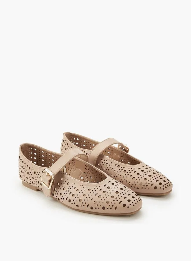 Flora Bella By Shoexpress Women Cutout Detail Ballerina Shoes