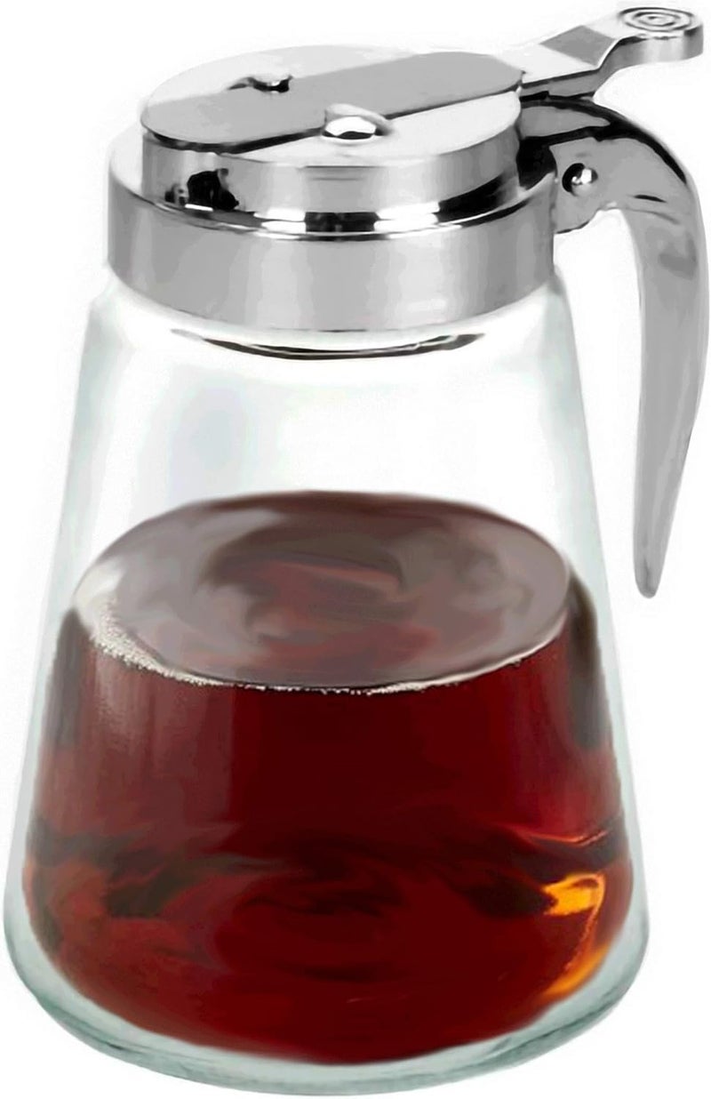 Bonita Home Glass Bottle Syrup Pitcher Honey Maple Syrup Dispenser Retracting Spout 12 oz - Image 1
