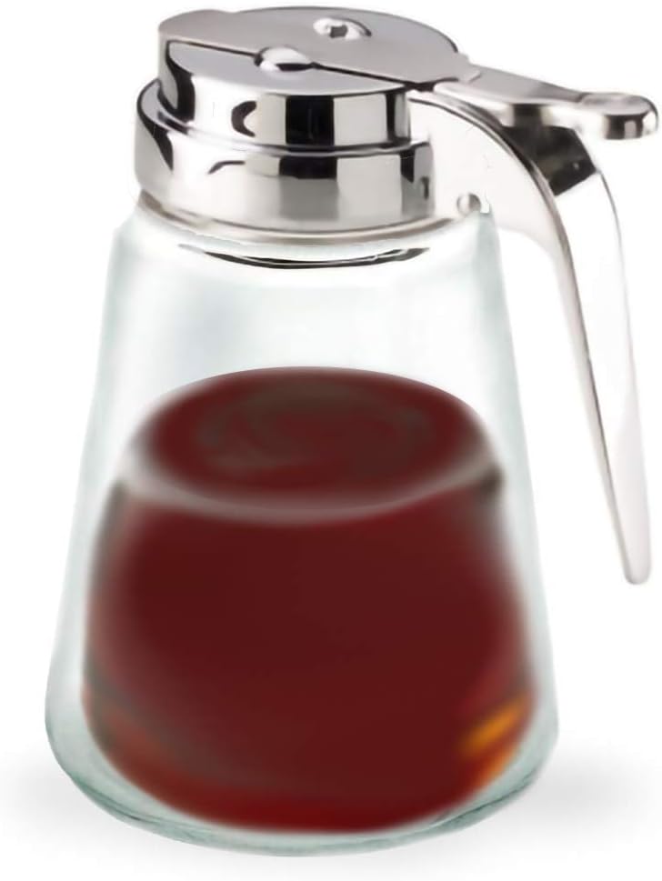 Bonita Home Glass Bottle Syrup Pitcher Honey Maple Syrup Dispenser Retracting Spout 12 oz - Image 2