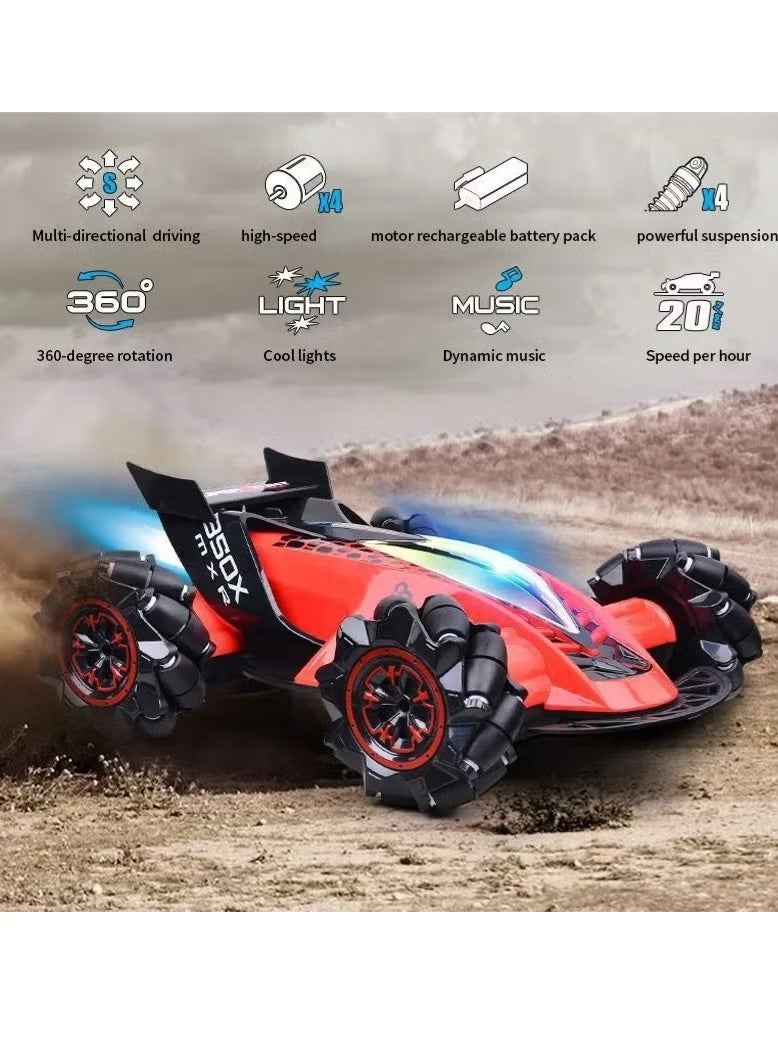 Drift Rc Stunt Drift Car For Kids – 360° Spinning & Drifting With Hand Gesture & Watch Control, Led Lights & Special Effects - Image 2