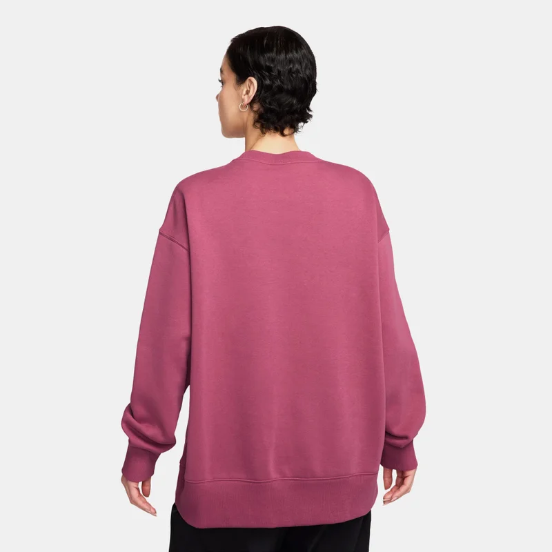 Nike Pink Women's Sportswear Phoenix Fleece Sweatshirt for Women | Best Price UAE