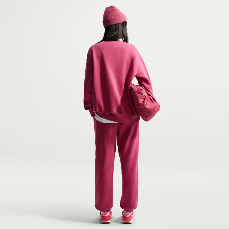 Nike Pink Women's Sportswear Phoenix Fleece Sweatshirt for Women | Best Price UAE
