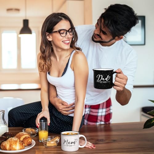 Maustic Mom and Dad Mugs, New Parents Gifts for Couples, New Mom and Dad Est 2026 Gifts for Expecting First Time Parents, 15 Oz - Image 5