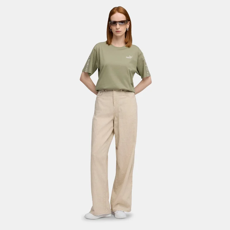 PUMA Green Women's Essentials Tape T-Shirt for Women | Best Price UAE