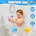 Auvitaya 4 PCS Dolphins Water Balls Sensory Stress Relief Floating Pool Toys for Kids Water Splash Balls Toddler Swim Bath Toys Christmas Goodie Bag Fillers for Babies - Image 4