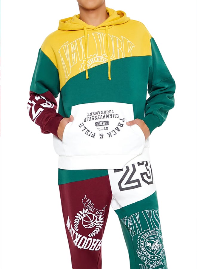 FOREVER 21 Colorblock New York Hoodie  - Image 1