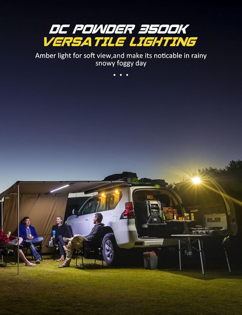 Chelhead 800lm LED RV Porch Light - 12V Amber Replacement Lighting for RVs, Trailers, Campers, and Trucks - Image 3
