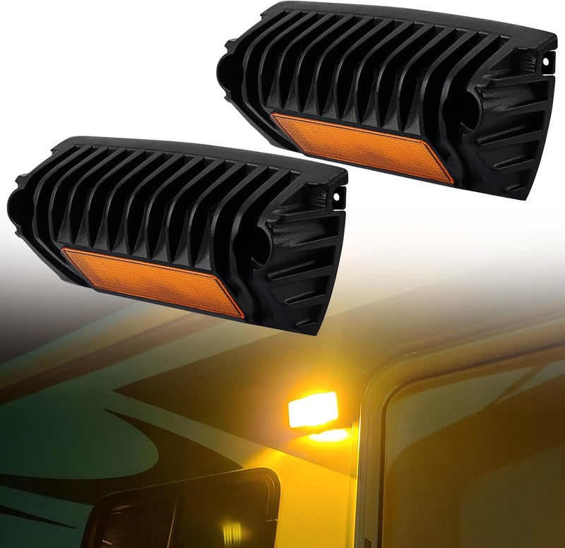 Chelhead 800lm LED RV Porch Light - 12V Amber Replacement Lighting for RVs, Trailers, Campers, and Trucks - Image 1