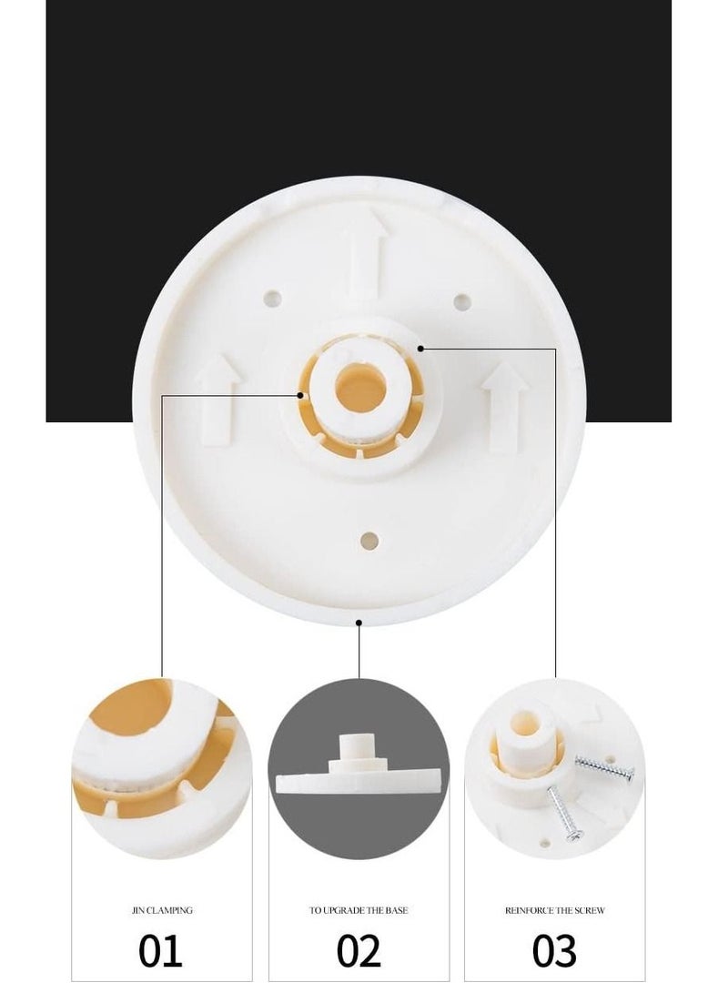 Rubik قضيب ستارة الحمام على شكل حرف L (80-100 سم و100-140 سم) قضيب شد قابل للتعديل ونهايات قابلة للتمدد بدون حفر حاملات لاصقة (النوع C) - Image 5