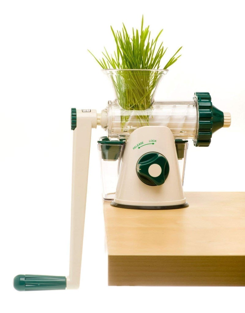 Healthy Juicer ORIGINAL Healthy Juicer  Wheatgrass  Leafy Green Manual Juicer  EasytoClean Cold Press Juicer  Original Since 2004  Masticating Technology 