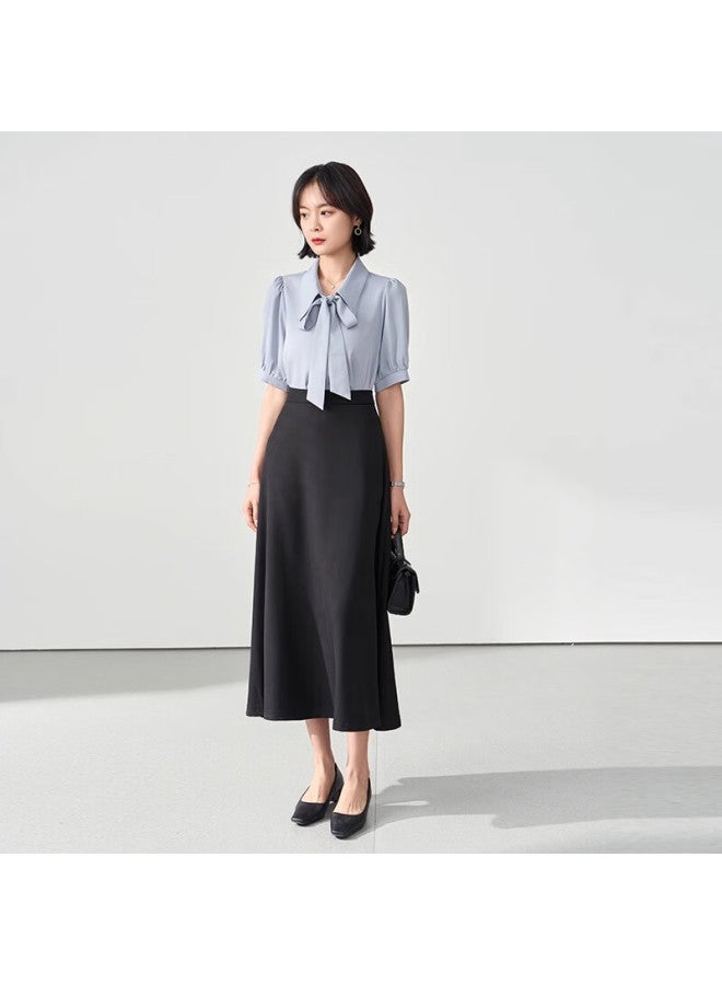 Lady Bird Miss Bird A-line Long Dress, Women's Formal Umbrella Skirt, Professional Long Skirt, Shirt Skirt, Interview Skirt, Black Skirt, XL - Image 5