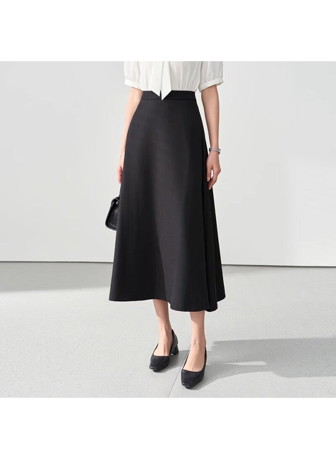 Lady Bird Miss Bird A-line Long Dress, Women's Formal Umbrella Skirt, Professional Long Skirt, Shirt Skirt, Interview Skirt, Black Skirt, XL - Image 4