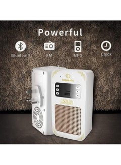 Equantu SQ669 Portable Small Bluetooth Speaker MP3 Arabic Translator & Quran Player with USB Jack – Compact Wireless Speaker for Quran Recitations, Arabic Translation, and Music Playback (White)  - Image 5