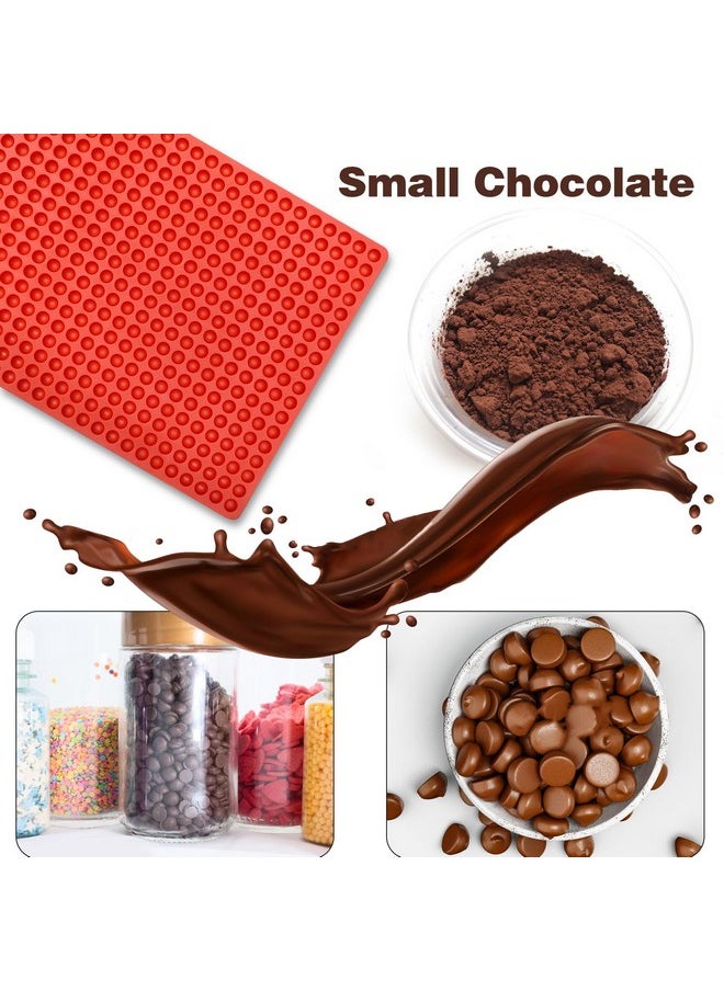 PalkSky Palksky 468-Cavity Mini Round Silicone Mold/Chocolate Drops Mold/Dog Treats Pan/Semi Sphere Gummy Candy Molds for Ganache Jelly Caramels Cookies Pet Treats Baking Mold (1 Cavity - 0.02 Oz)  - Image 4