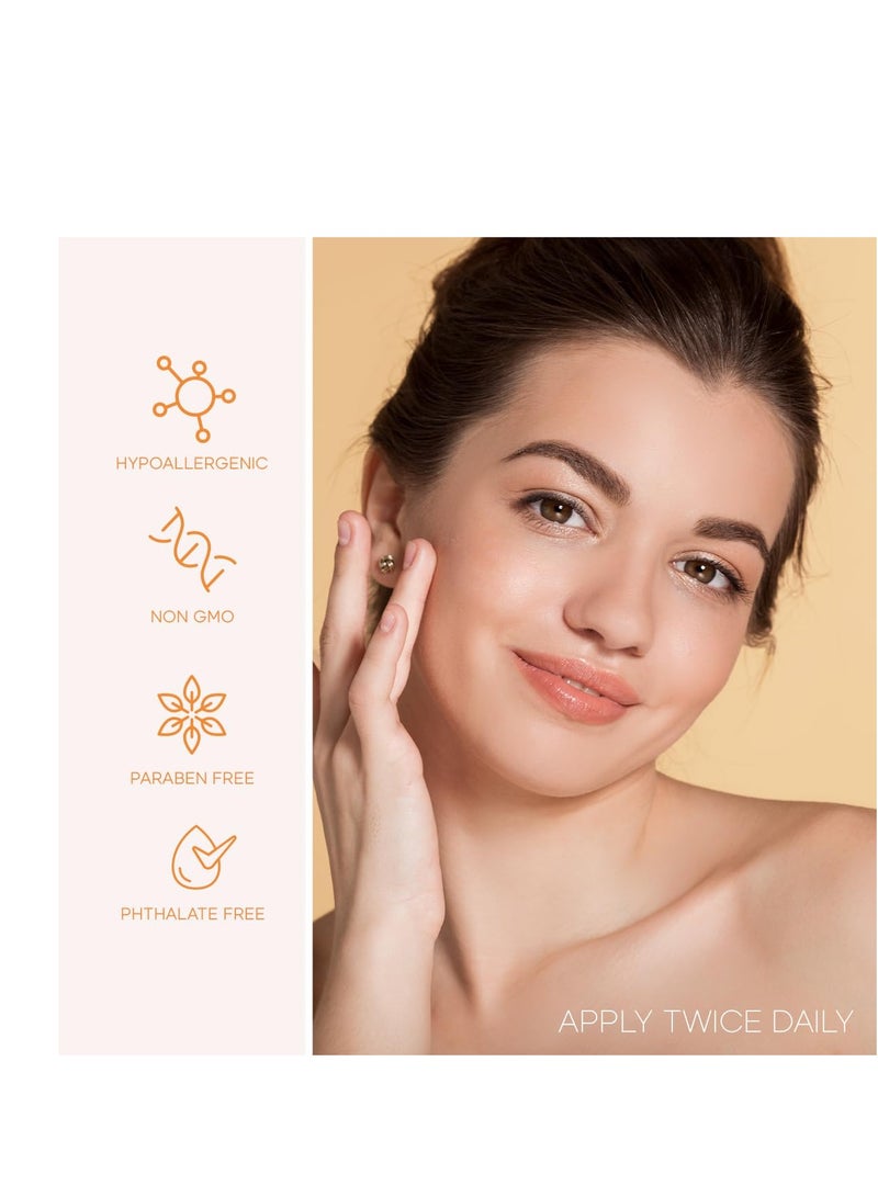Skin 2.0 Vitamin C Serum With Collagen - Dermatologist Tested Korean Skin Care for Dark Spots & Skin Brightening - Anti Aging & Acne Facial Serum - Cruelty Free - For All Skin Types - 1.69Fl. oz by Skin 2.0 - Image 2