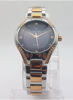 Victor Women Analog Quartz Stainless Steel Band Watch V1514 - 30mm  - Image 3