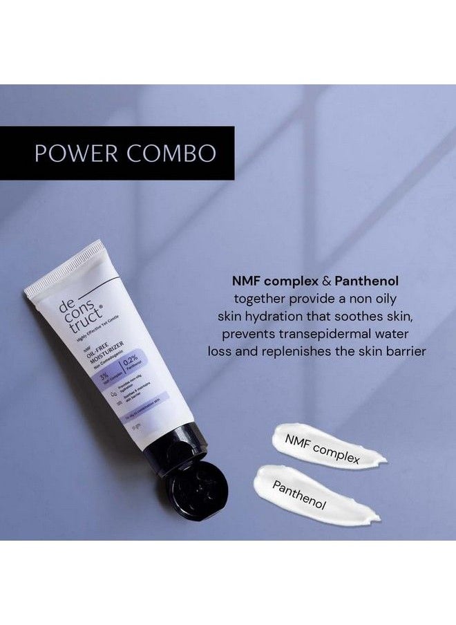 Deconstruct Oilfree Moisturizer For Oily Skin 3% Nmf Complex + 0.2% Panthenol ; Noncomedogenic Lightweight Gel Moisturizer; For Oily To Combination Skin ; 50 Gm  - Image 3