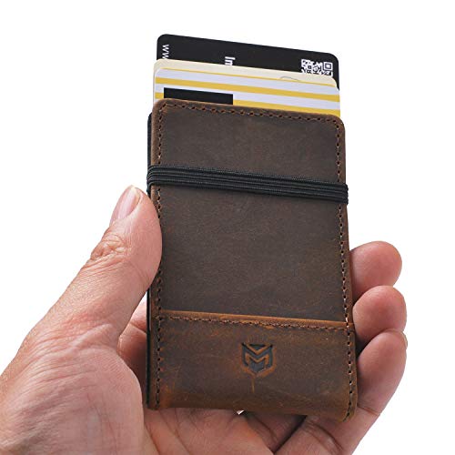 VBAX RFID Minimalist Slim Wallet for Men and Women, Holds Up to 12 Cards, Cash, Key Thin and Lightweight Credit Card Holder Vintage Color - Image 2