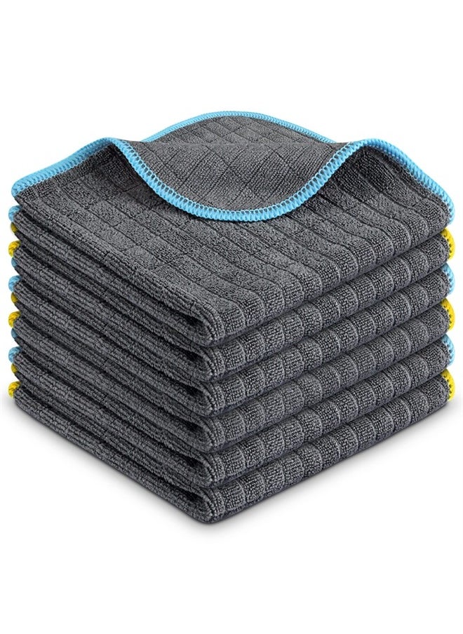 Airlab - Microfiber Cleaning Cloth for Household Dust Rags for Cleaning All-Purpose Towels Streak Free Kitchen Dishes Reusable Pack of 6, 12" x 12" - Image 1