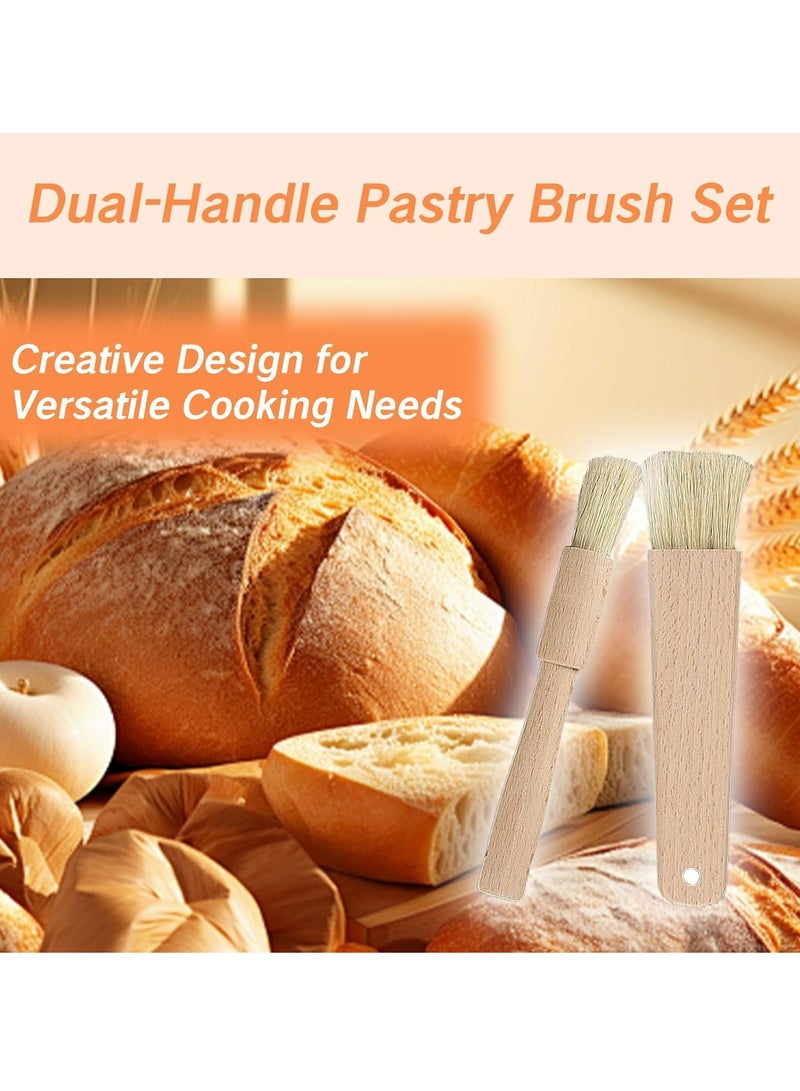 أوزيغالور مسواك الخبز للخبز بعصا الخشب الطبيعي، مسواك الطعام للطهي، أدوات المطبخ الصلبة - Image 2