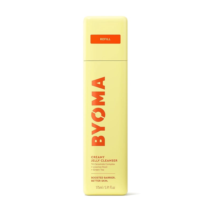 BYOMA Creamy Jelly Cleanser Refill - Hydrating Facial Cleanser for Skin Barrier Repair - Tri-Ceramide Face Wash for Sensitive Skin - Gently Removes Makeup & Excess Oil - 5.91 fl oz Refill - Image 1