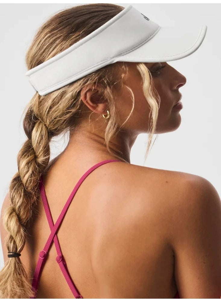 alo Alo Yoga Empty Cap Sunscreen Sun Visor Outdoor Sports Tennis Golf Cap Internal Mesh Sweatband - Image 3