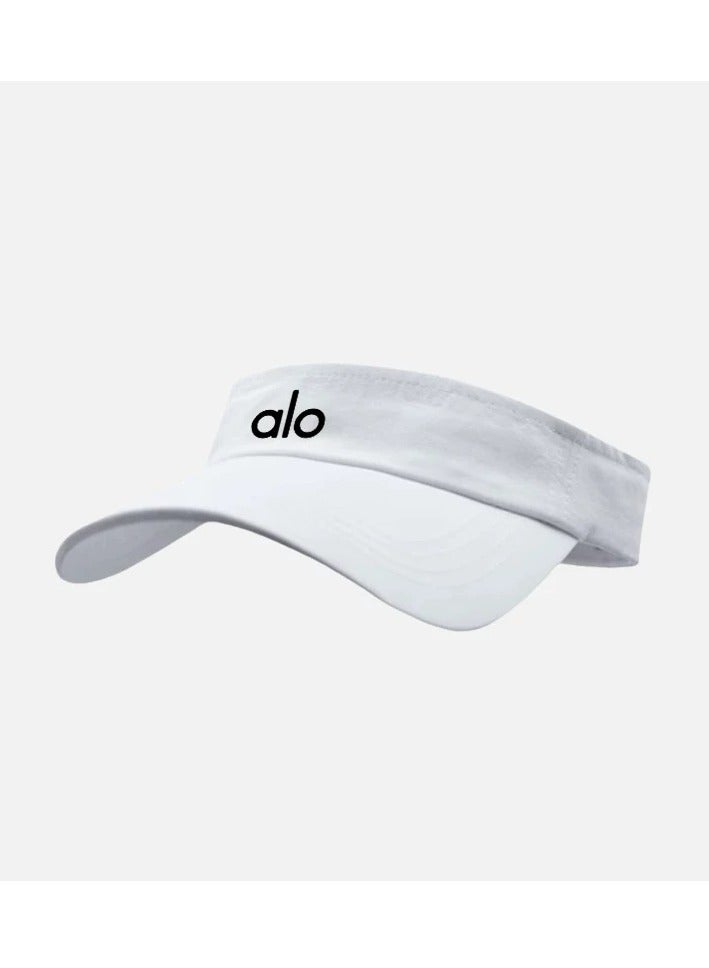 alo Alo Yoga Empty Cap Sunscreen Sun Visor Outdoor Sports Tennis Golf Cap Internal Mesh Sweatband - Image 5