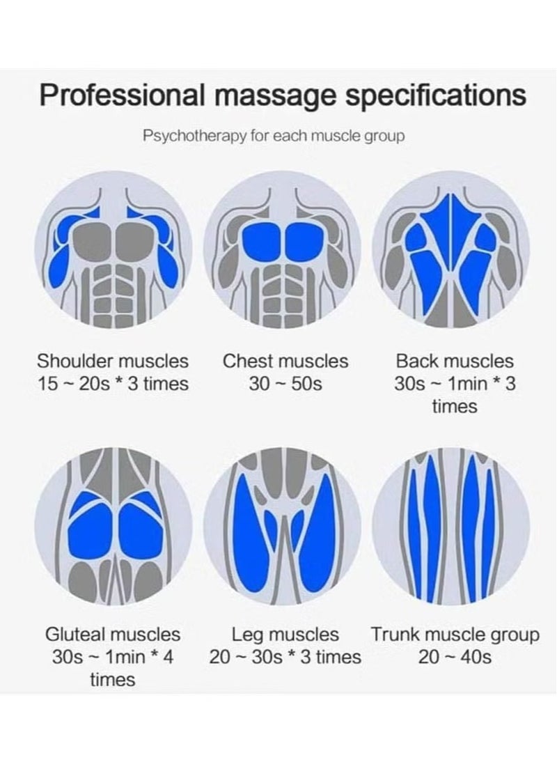 TIGER Muscle Massager Fascial Gun KH--320 –- Deep Tissue Percussion Massage Gun for Pain Relief & Recovery, Multiple Speed Levels, Ultra-Quiet Motor, Portable & Rechargeable, Perfect for Athletes & Active Lifestyles – Grey - Image 2