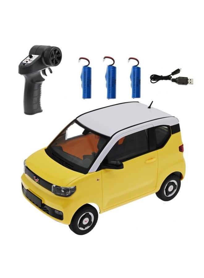 Chuangxingda D32Mini 1:16 محرك خلفي كامل النطاق RC CAR Wuling Hongguang جهاز التحكم عن بعد CAR Macaron اللون: D32Mini أصفر ثلاثة نسبة كهربائية: 1:16 - Image 1