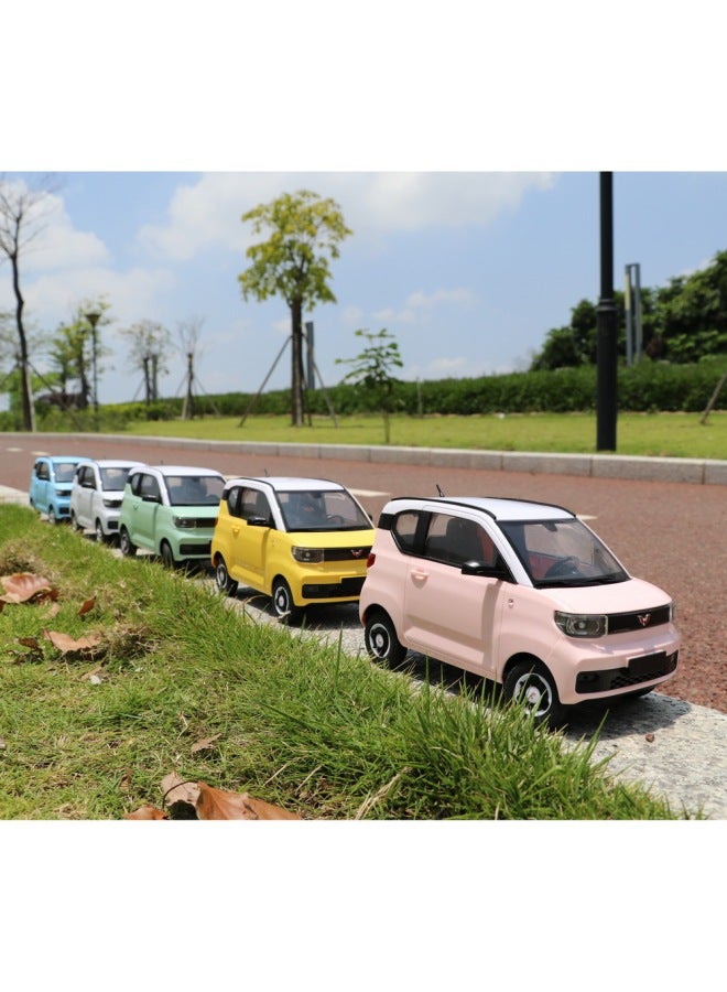 Chuangxingda D32Mini 1:16 محرك خلفي كامل النطاق RC CAR Wuling Hongguang جهاز التحكم عن بعد CAR Macaron اللون: D32Mini أصفر ثلاثة نسبة كهربائية: 1:16 - Image 2